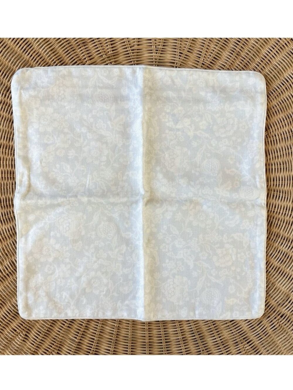 Serena & Lily Claremont Petite Pillow Cover (SAMPLE/NO TAGS)(20” SQ)-Sky Blue